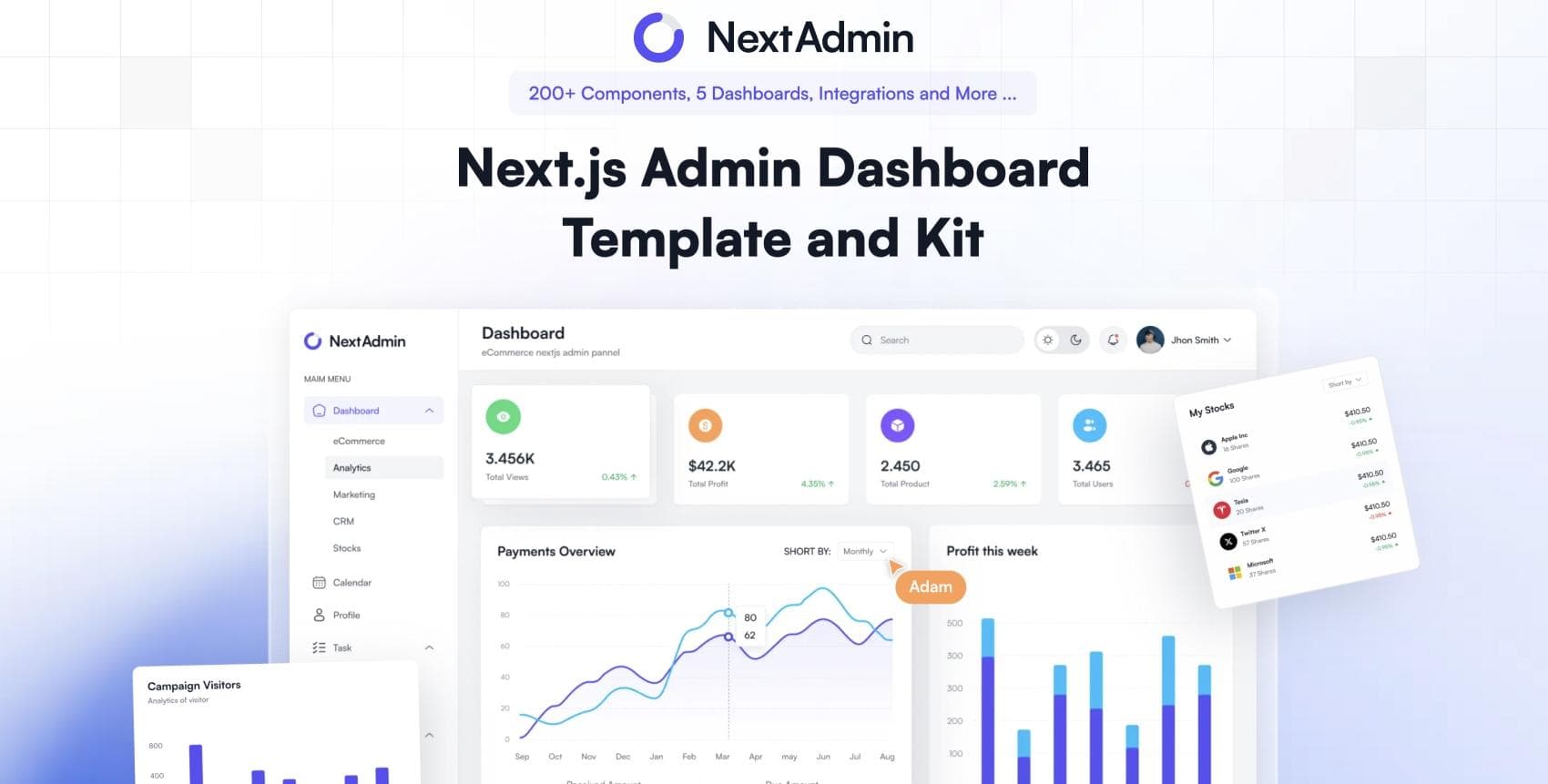 Membangun Dashboard Admin Modern dengan Next.js untuk Website Portofolio
